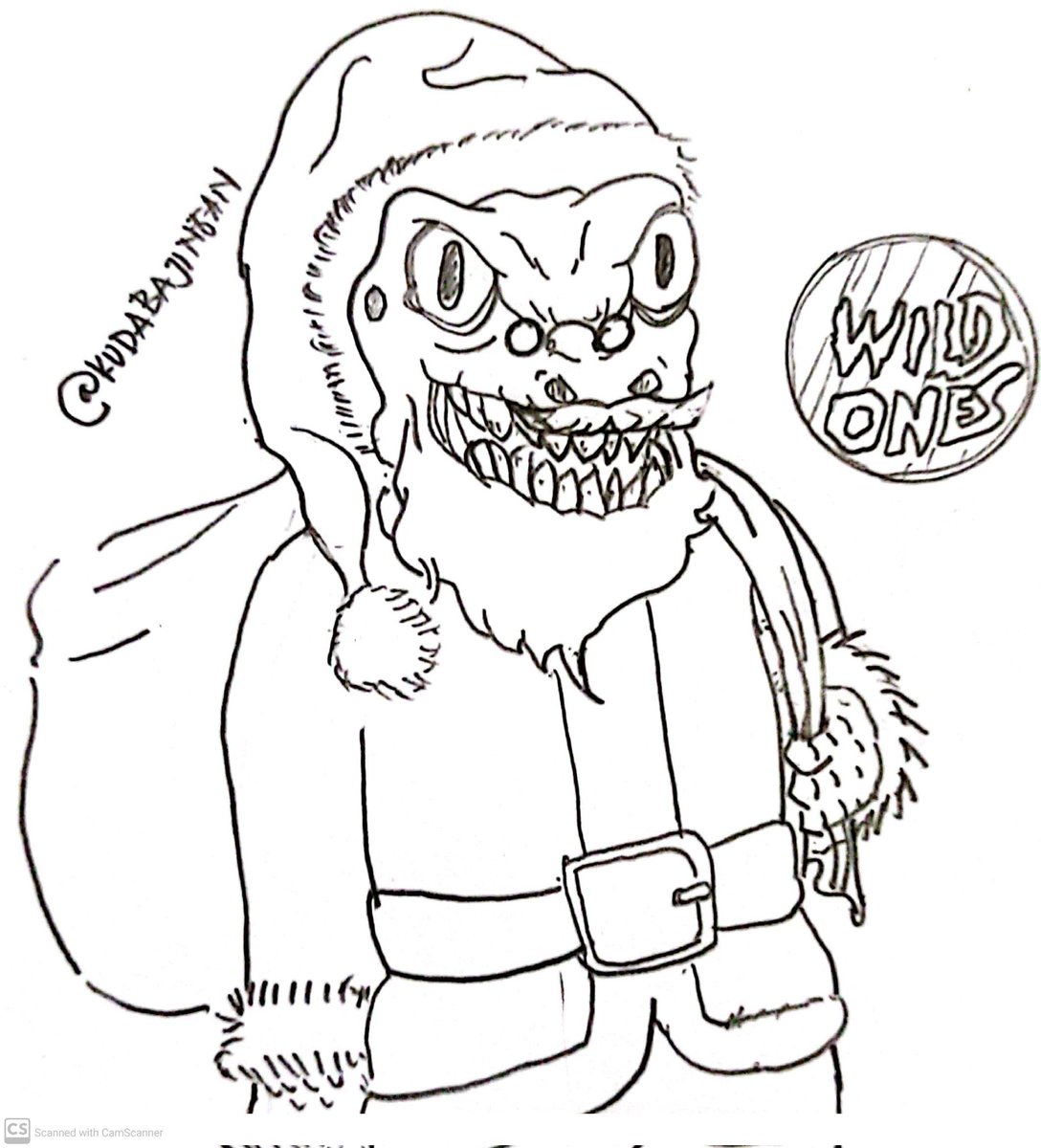 Merry Christmas @WildOnesCNFT, this is a gift for me, a hand drawn fan art (sorry if it's bad hahaha), cheers and be wild! Ho ho ho ho.. #CNFTCommunnity #CNFT