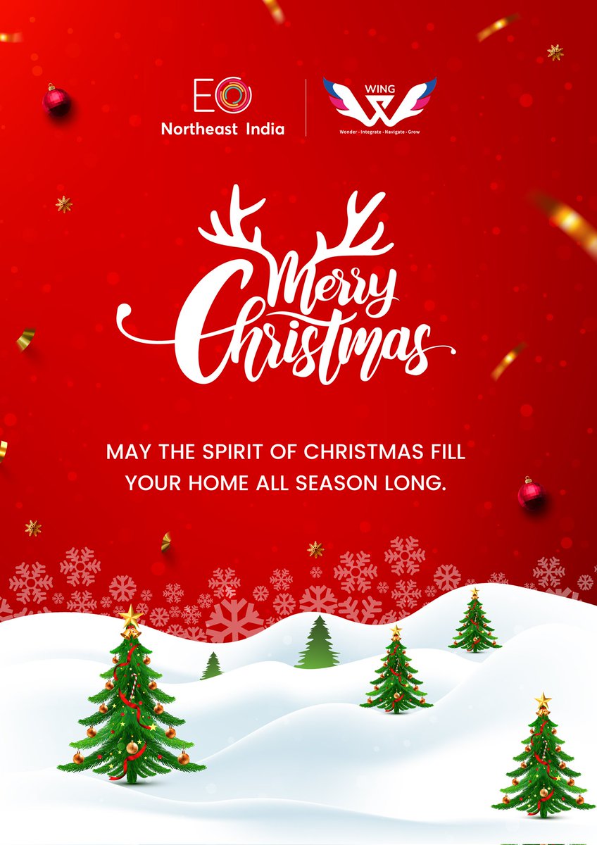 eoassam's tweet photo. This holiday season, let’s make it a point to cherish what’s truly important in our lives: our spirit of togetherness. Let's join together to grow and nurture it and happily embrace the spirit of this magical time. Happy Christmas! @EO_SouthAsia
#Entrepreneurship #MerryChristmas https://t.co/ZAnTvCc4cV