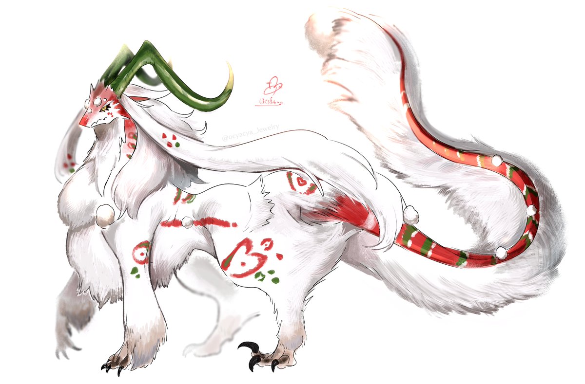 クリスマス種のドラゴン
大きくてふわふわしている 