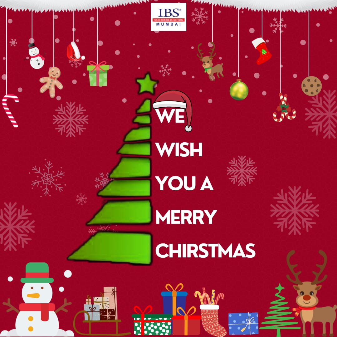 Spread the cheeriness of the season with kindness and hope. May all your candy cane wishes come true this season. 
Sparkle and shine!✨️
IBS Mumbai wishes everyone a Merry Christmas.🌲

#Christmas #joy #happiness #santaclaus #ibsm #ibsmumbai #icfaimumbai #pgpm #bschoolranking