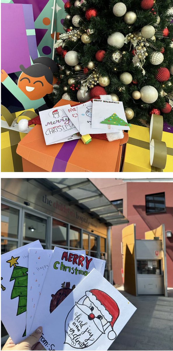 michelegbeach's tweet photo. Thoughtful Stage 3 students created Christmas cards for children at The Children's Hospital, Westmead. #gpsinspiringgreatness https://t.co/Mdf27hW1NJ