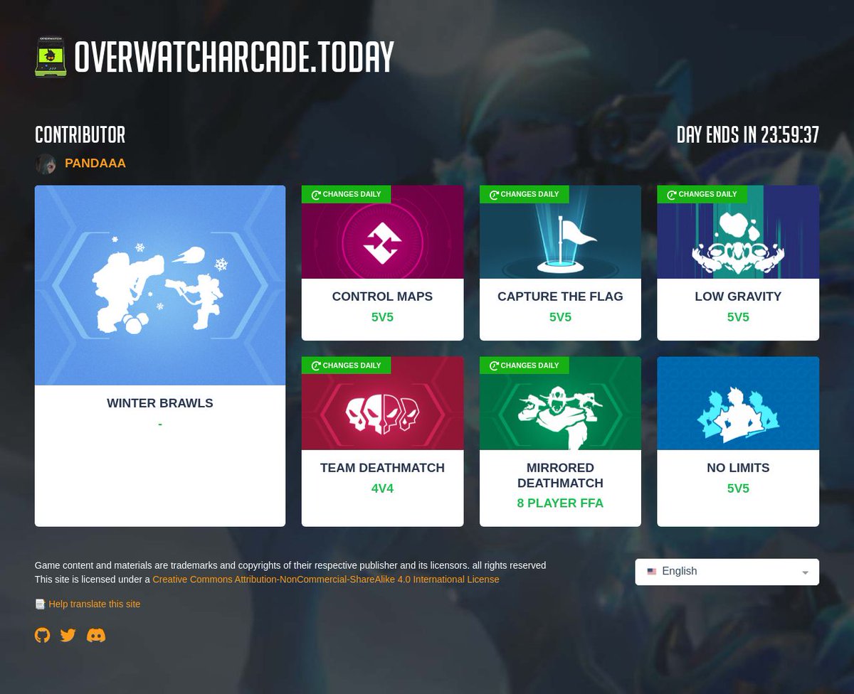 Daily Overwatch arcade modes tweet media