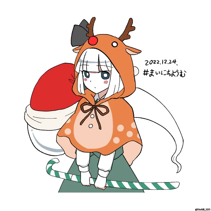 まいにちようむ#358鹿フードの妖夢ちゃん#魂魄妖夢 #東方Project 