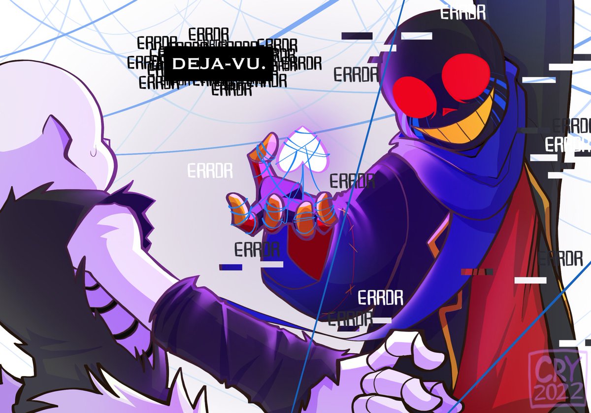 Cryolahx's tweet photo. #Underverse 0.7 screenshot redraw! I LOVE this episode omgomgomgomg 

#underverse07 #underversespoilers #crosssans #errorsans #inksans #xtale #freshsans #undertale #sans #sansundertale #fanart #undertaleaus https://t.co/z8DMygHqnc