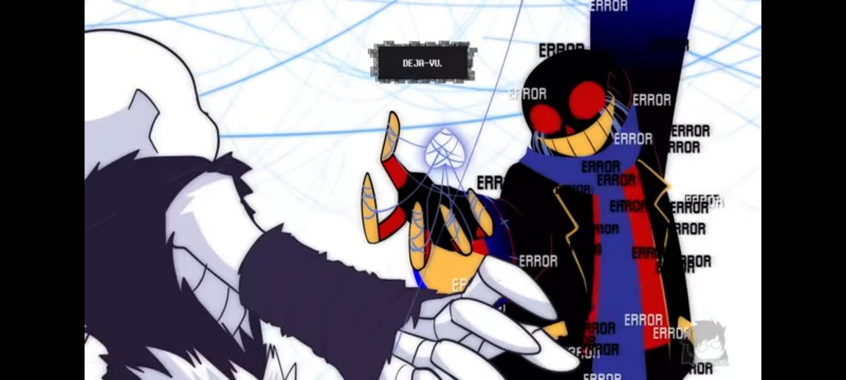Cryolahx's tweet photo. #Underverse 0.7 screenshot redraw! I LOVE this episode omgomgomgomg 

#underverse07 #underversespoilers #crosssans #errorsans #inksans #xtale #freshsans #undertale #sans #sansundertale #fanart #undertaleaus https://t.co/z8DMygHqnc