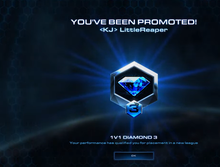 LittleReaperSC2's tweet photo. I got Diamond 3! With Protoss! https://t.co/ku31hVW2cz