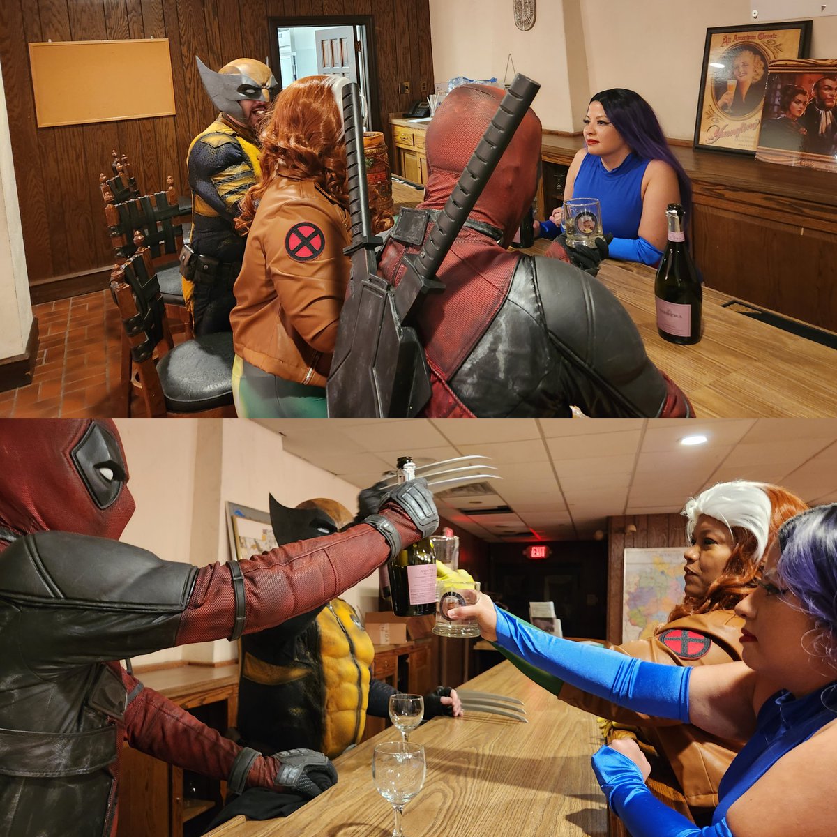 Cheers to the weekend! Hope u all have something to give cheers to this weekend! We are cheering the fun times that occur at our #MutantandProudEvent ( #xmen con followed by #hellfireclubgala ) 

#ladyjnerdyenterprises  #ladyjmutantandproudevent #mutantandproud #xmencosplay