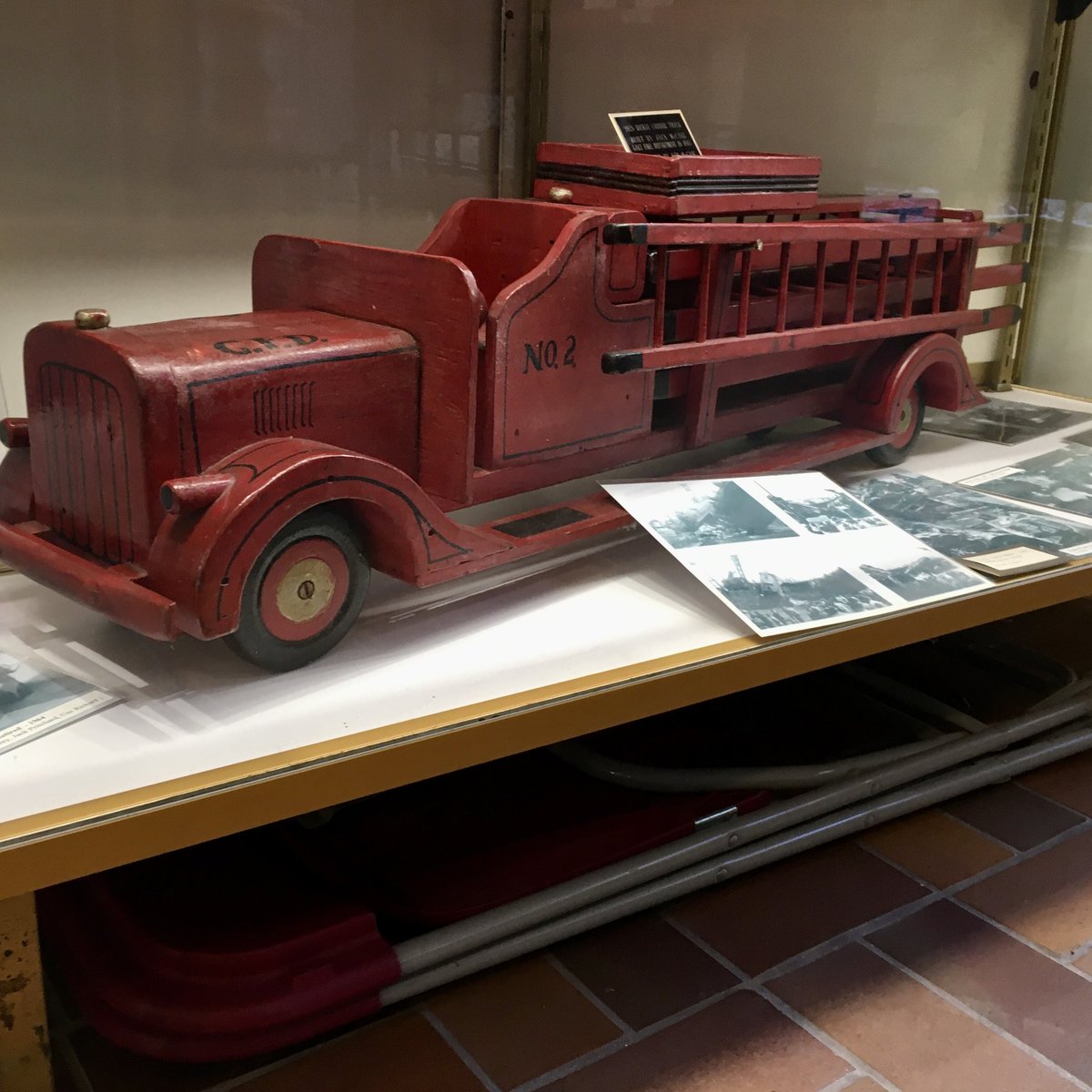 Many children would love to find a new fire truck under the tree at Christmas. In 1943, Jack McCaig made that dream come true for the children of Galt firefighters who were serving overseas during World War II. This toy is one of our most prized artifacts. Merry Christmas to all!
