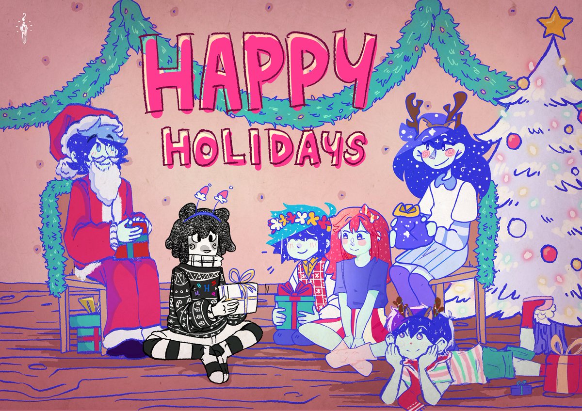 THRE3OCLOCK's tweet photo. * Happy holidays, and thank you all so much for 500 followers! 

#arian #arianau #ariancomic #arianomoricomic #omori #omoriau #omoricomic https://t.co/0MSSWc1jd6