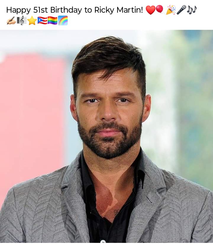 Happy 51st Birthday Ricky Martin         