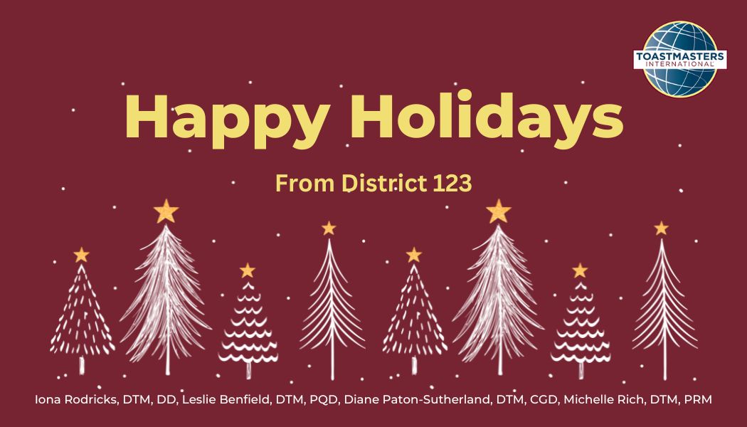 District 123 Toastmasters tweet media