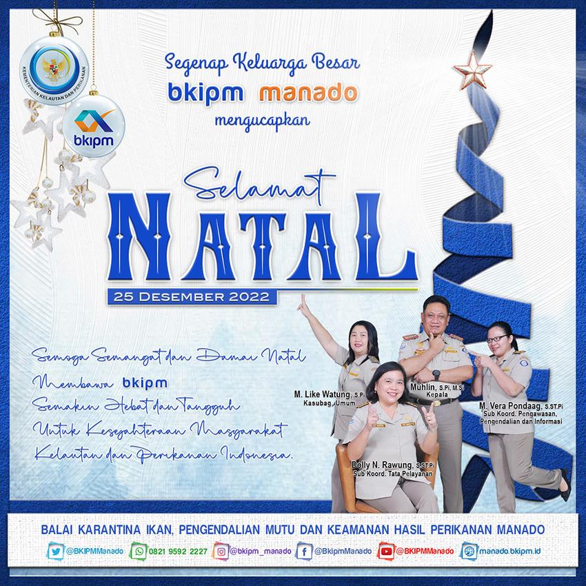 ManadoWilker's tweet photo. #SahabatBahari
Cinta kasih dan damai Natal selalu ada di Kehidupan para Pemeluknya. Selamat Natal 25 Desember 2022 Semoga damai Natal bisa membawa sukacita kita semua
 @kkpgoid 
@bkipm_kkp 
@BKIPMManado 
@Muhlin21 
@like_watung 
@pondaag_vera 
@DollyLumenta https://t.co/hAFXEpDhqW
