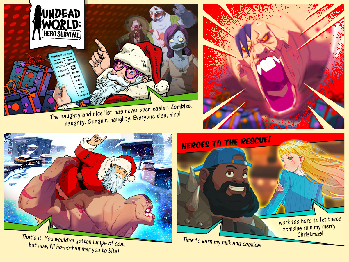 undeadworld_hs's tweet photo. The North Pole is certainly remote, but the zombies were bound to find their way to Santa's workshop eventually. We hope you'll enjoy this holiday adventure in the Undead World. Merry Christmas Eve to all, and to all a good fright! https://t.co/jJmQhVOgcj