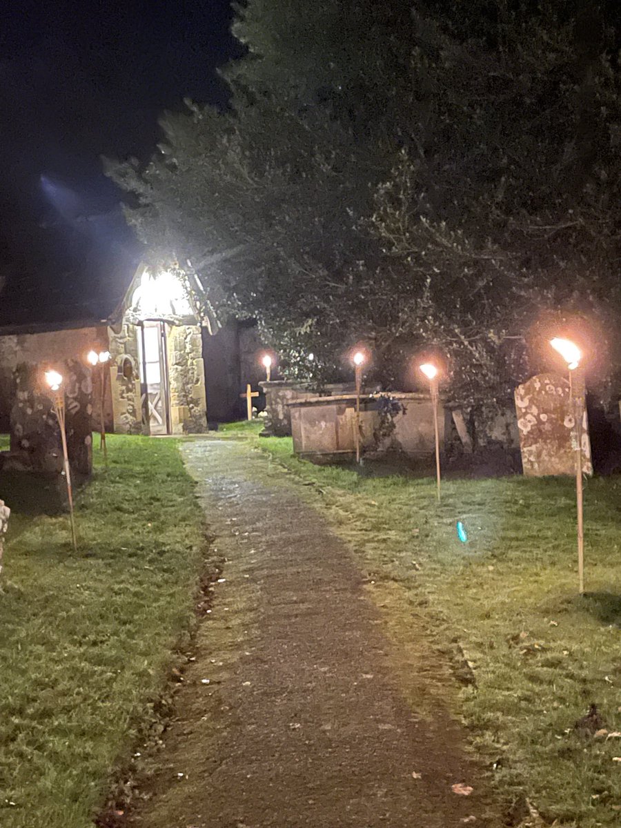 Just before midnight mass