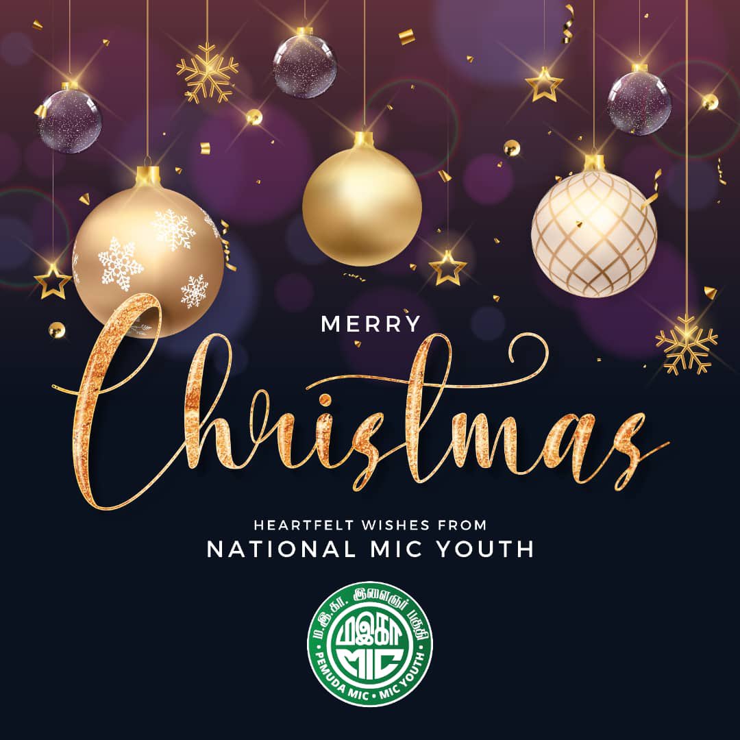 PemudaMIC_'s tweet photo. We wish you many blessings, much happiness, and even more love. 

Merry Christmas 🎄 🎅 ⛄️ !!!

Best Wishes 
National MIC Youth

#merrychristmas2022
#PemudaMIC
#MicMalaysia https://t.co/5Zk8fj7oUp