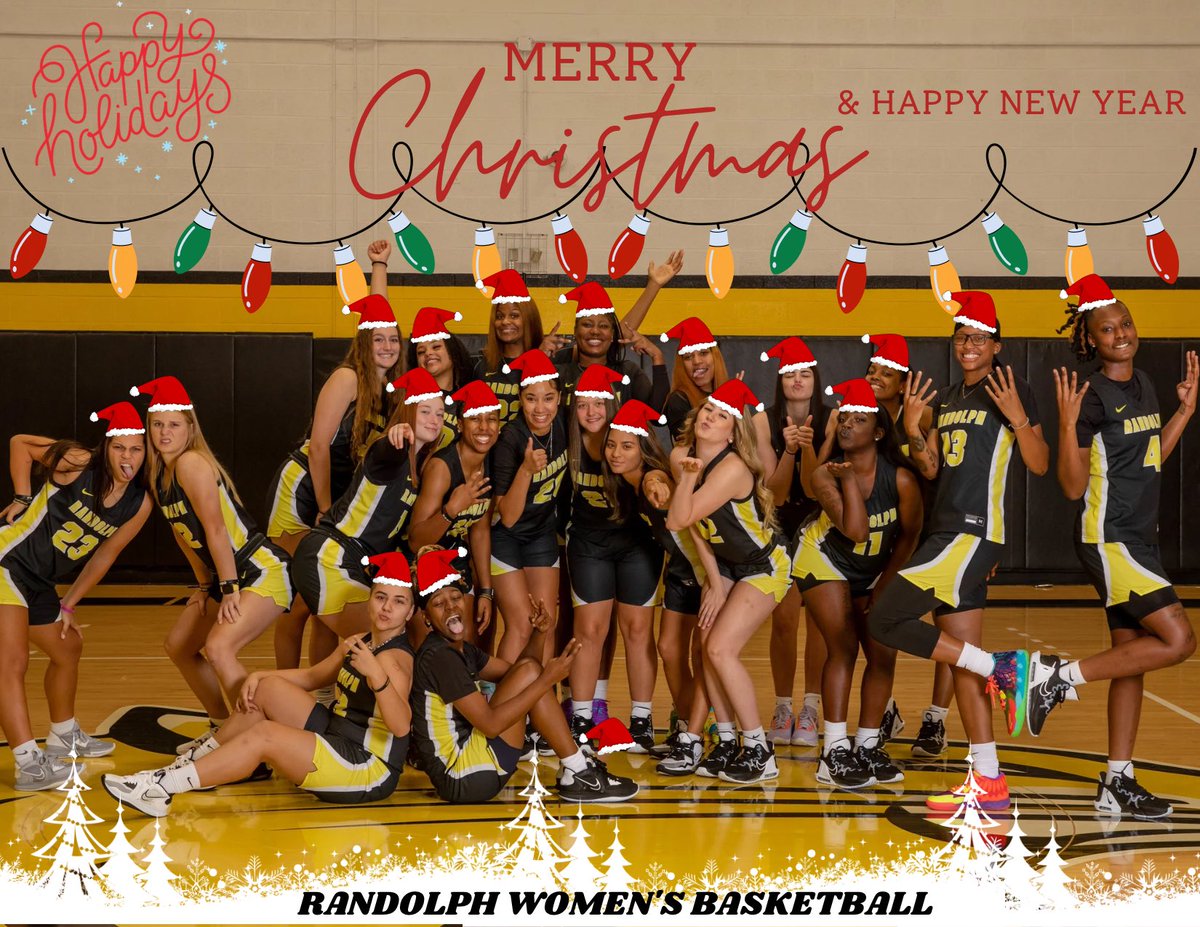 Randolph College Women’s Basketball wants to wish everyone a Merry Christmas, Happy Holidays and a Happy New Year! 🎄