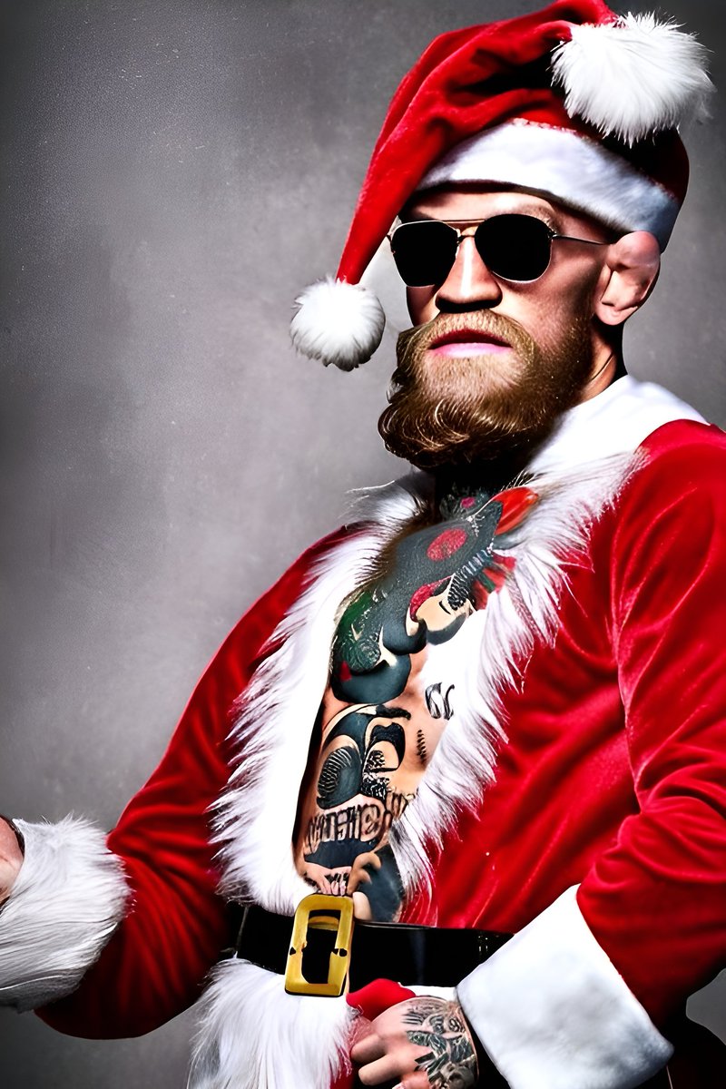 MMAiART's tweet image. Conor McGregor as Santa Claus