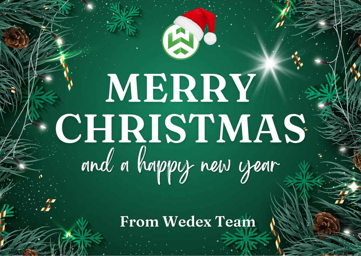 🎄Merry Christmas Everyone🎄
😘Wedex would like to wish everyone a peaceful and peaceful Christmas with loved ones, family and friends.
❤️Wedex would like to sincerely thank everyone who has accompanied Wedex during the past year with so many ups and downs in the market.
Love!🥰