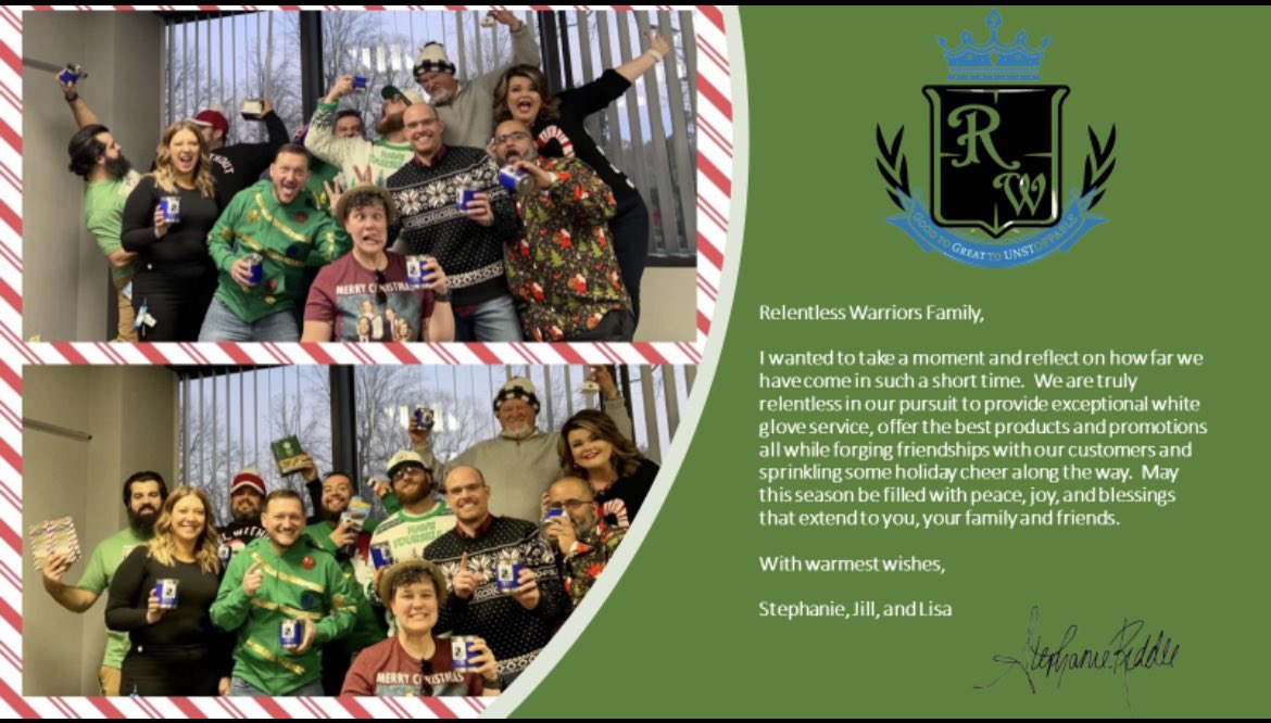 Relentless Warriors (@relentwarriors) on Twitter photo Happy Holidays from the Relentless Warriors!! <a href="/theriddler704/">Stephanie Riddle</a> @IHXNortheast Happy Holidays from the Relentless Warriors!! <a href="/theriddler704/">Stephanie Riddle</a> @IHXNortheast