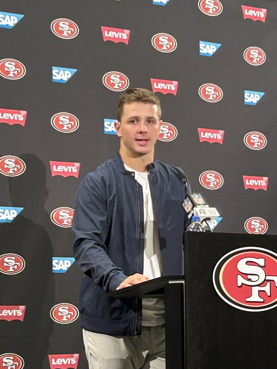 Iowa St. product Brock Purdy on his connection with Iowa’s George Kittle:

“I wish I got him that third touchdown, threw it a little short, but you can’t get a Hawkeye too many touchdowns.” 😂