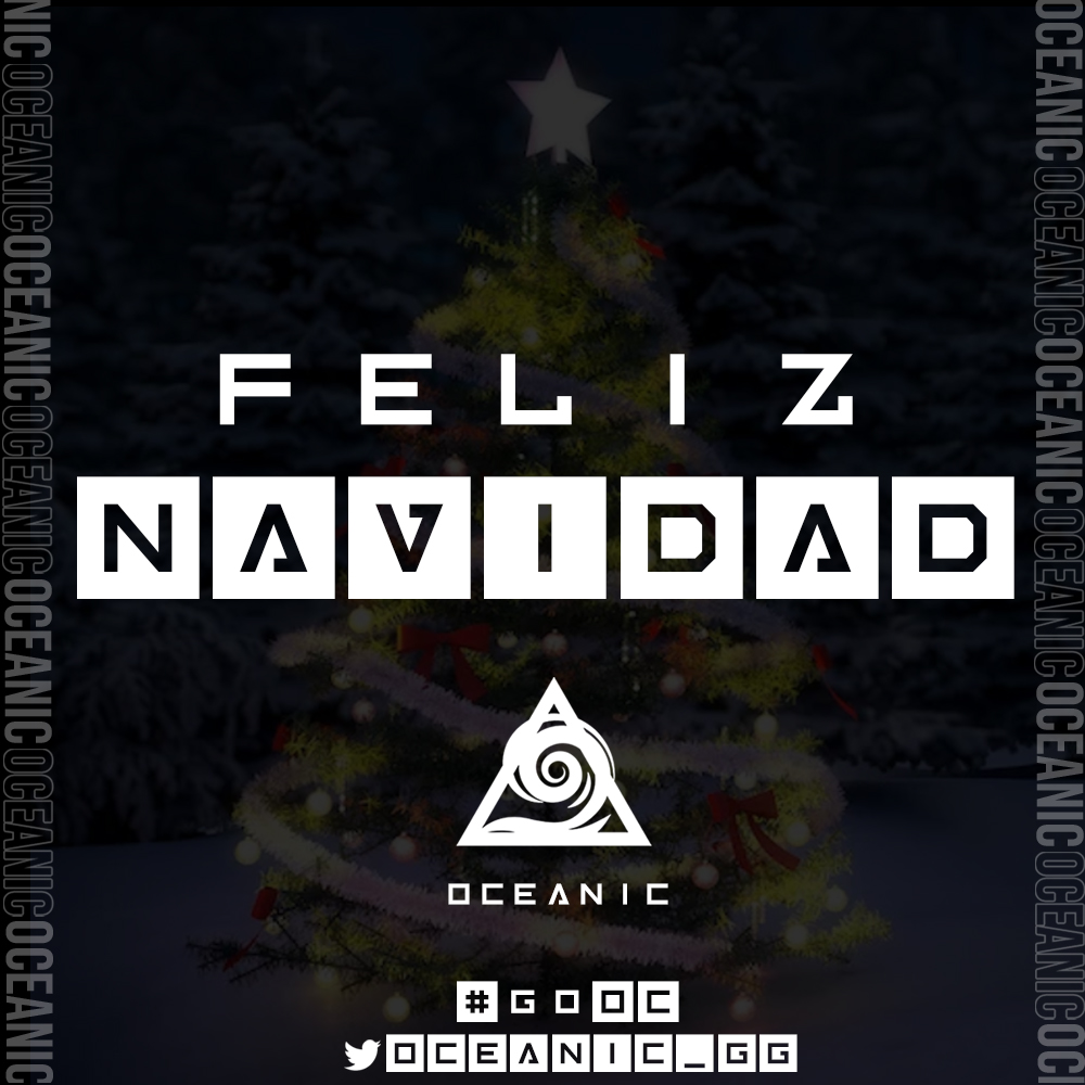 oceanic_gg's tweet photo. ¡FELIZ NAVIDAD!  🎉 🎄

De parte de todo Oceanic les deseamos una muy feliz navidad y esperamos que pasen una gran noche junto a sus seres queridos ❤️

#GoOC 🌊 https://t.co/nOIDbRpZHo