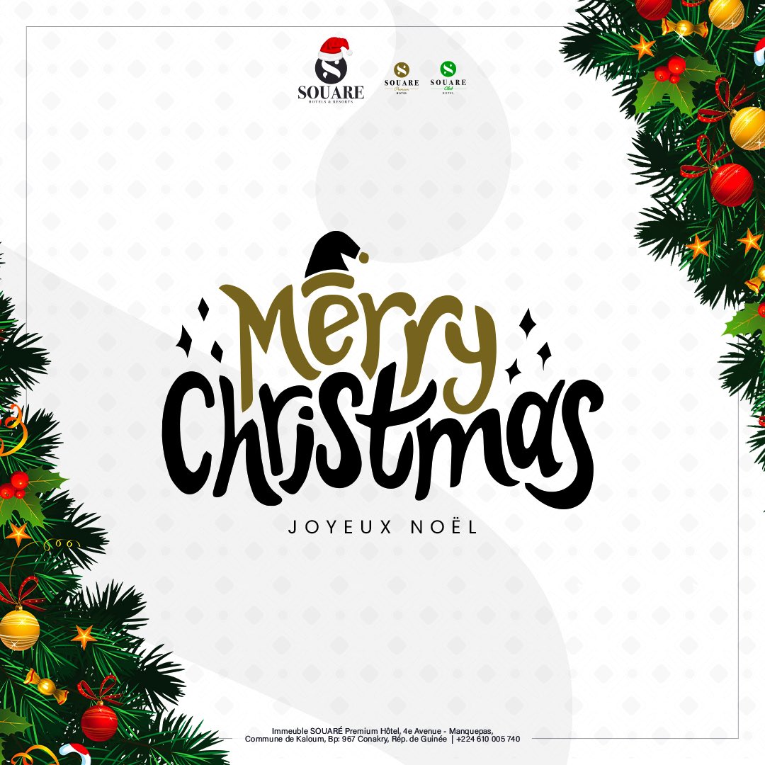 SouarePremium's tweet photo. #JoyeuxNoël 🎅🎄
#SouareHotels souhaite à toute la communauté chrétienne, une joyeuse fête de Noël ❤️🎄
⇨ https://t.co/eMsjWB7oc3 
#SouareClubHotel 🏔
#SouarePremiumHôtel✨ https://t.co/aOQ3D7Ty7y