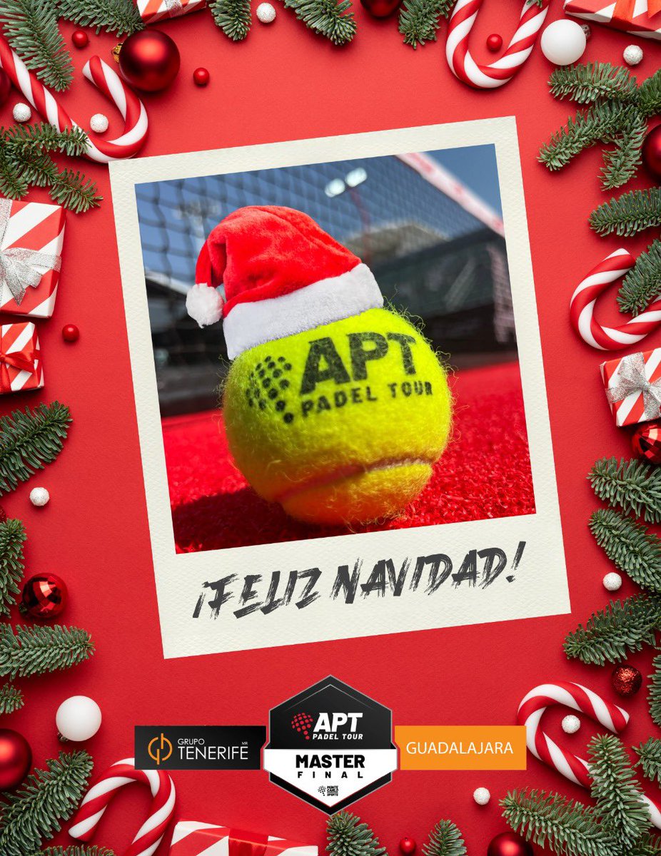 Es momento de reunirse en familia y esperar la llegada de Santa Claus junto al árbol. ¡Feliz Navidad! 🎄🎅🏻🎾

@APTPadelTour | #GrupoTenerifeAPTMasterFinal
