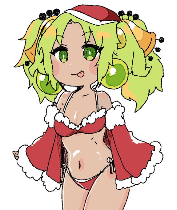 昨日描いた黒ギャルクリスマスビキニのセラです
メリークリスマス 