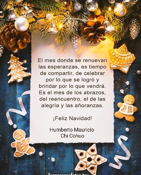 HumbertoNunkini's tweet photo. ¡Feliz Navidad, que sea un día lleno de salud, paz, amor, muchas bendiciones y en compañía de sus seres queridos https://t.co/eol5XuqUzp