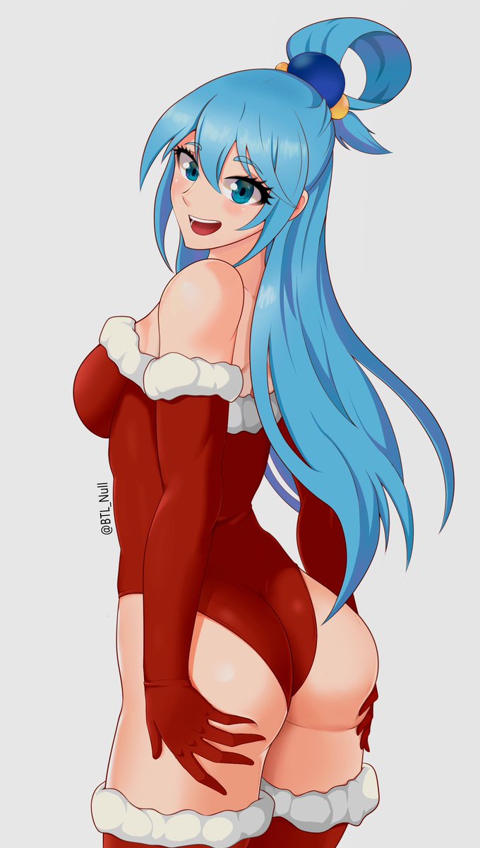 “Your favorite goddess decided to grace you with the appearance of a Christmas outfit! Good, isn’t it?”