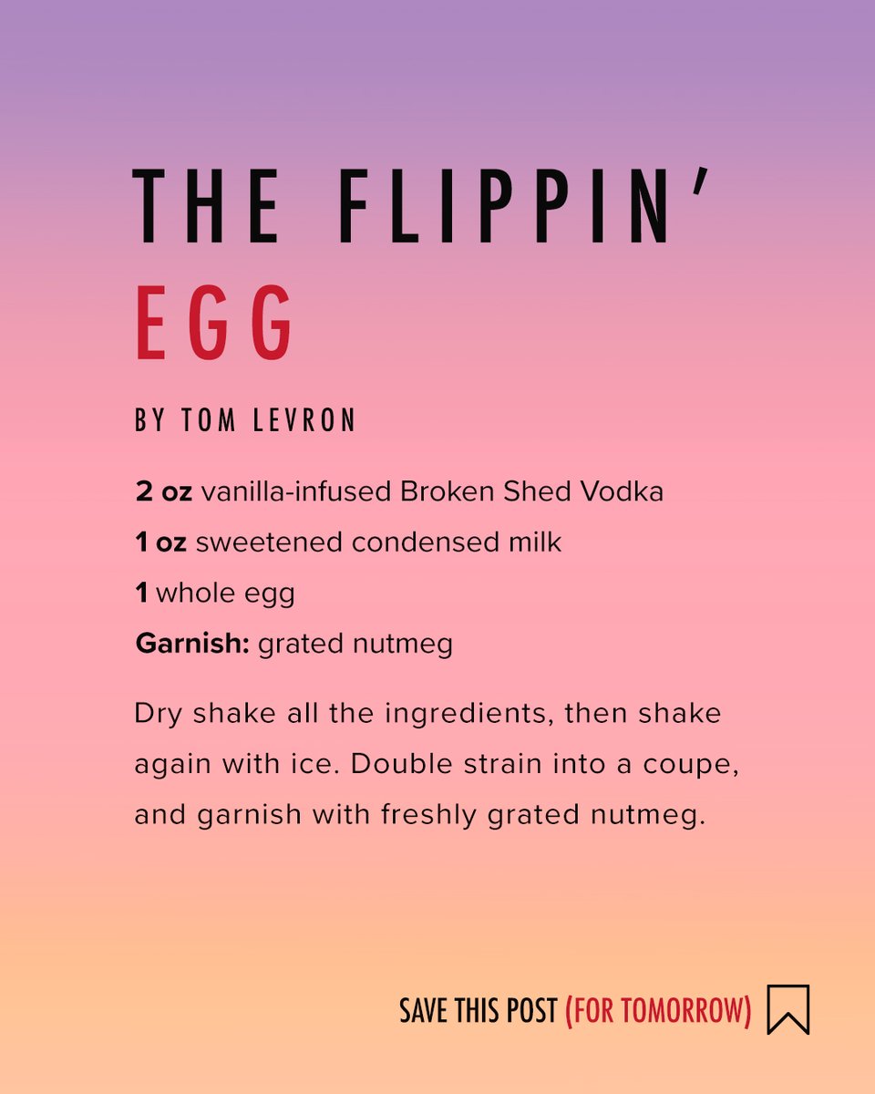 Don't be an egg, drink The Flippin' Egg - a velvety-smooth, decadent cocktail... It is #NationalEggnogDay, afterall.   
.
.
#BrokenShedVodka #TheVodkaOfTomorrow #NZVodka #PremiumVodka #Cocktails #Cocktailhour #mixologist #cocktailphotography #vodka #cocktailrecipe