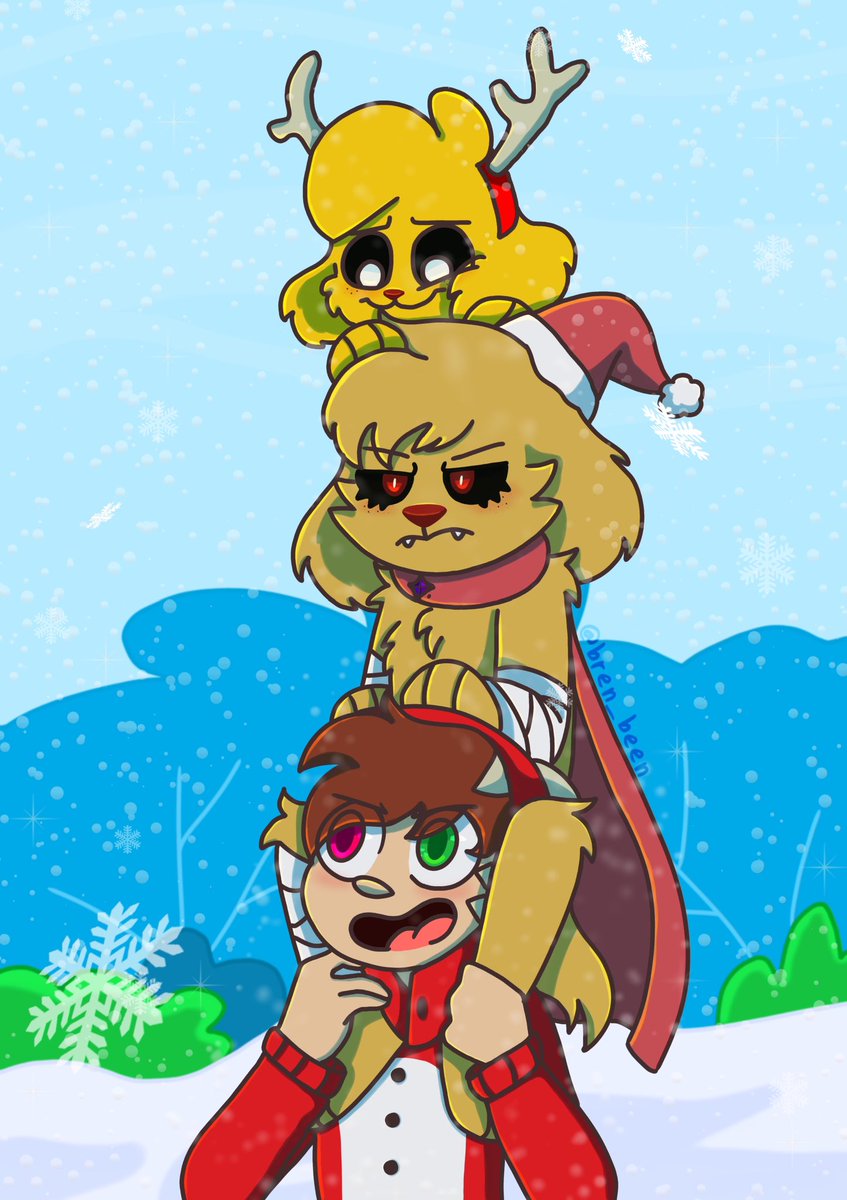 bren_been's tweet photo. Raptor cargando a Exe y Mike ❤️‍🩹
Feliz navidad 🎄

💛 @MikecrackYT @Raptorgamer_ ❤️ https://t.co/kSQ9CfoWoc