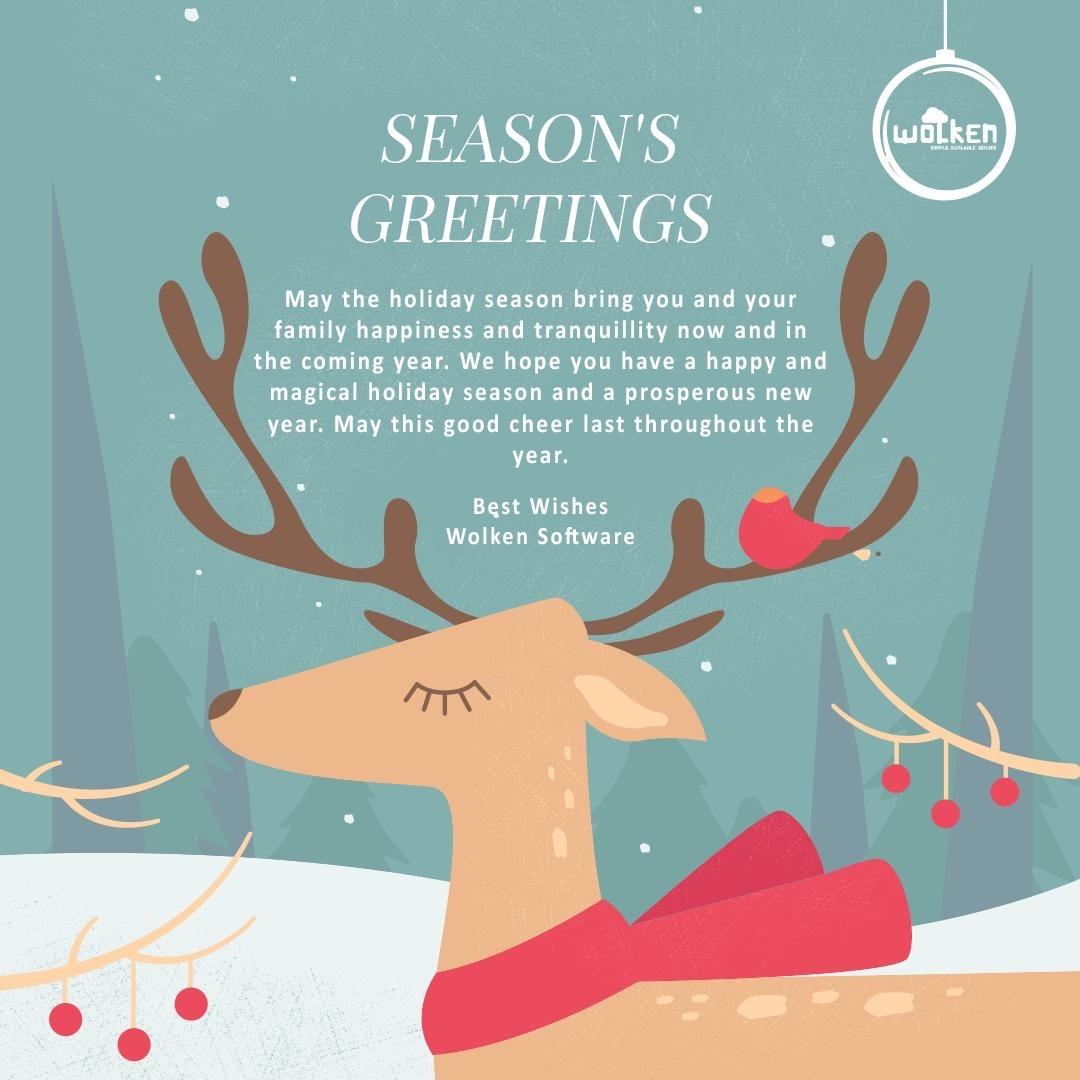 wolkensoftware's tweet photo. Wolken Software Family wishes you and yours a very Merry Christmas 🎄🎁

We hope you spend time with your loved ones, enjoy delicious food, create unforgettable memories and enjoy the holiday cheer.

#wolken #wolkensoftware #wolkenEdge #christmas2022 https://t.co/6MjbrEmumZ