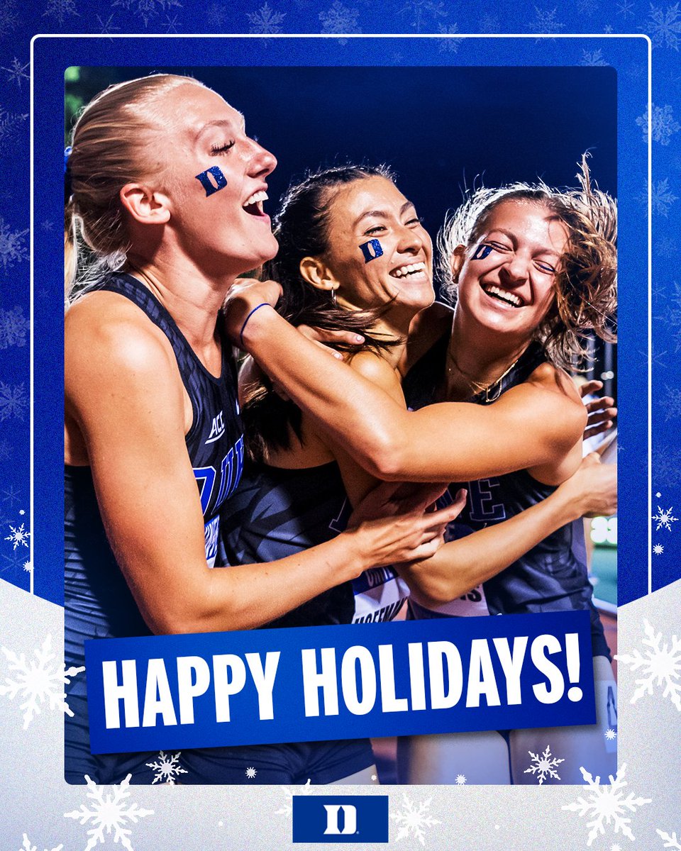DukeTFXC's tweet photo. Happy Holidays from the Duke TFXC Family! ❄️ https://t.co/JOJZnGb0w9