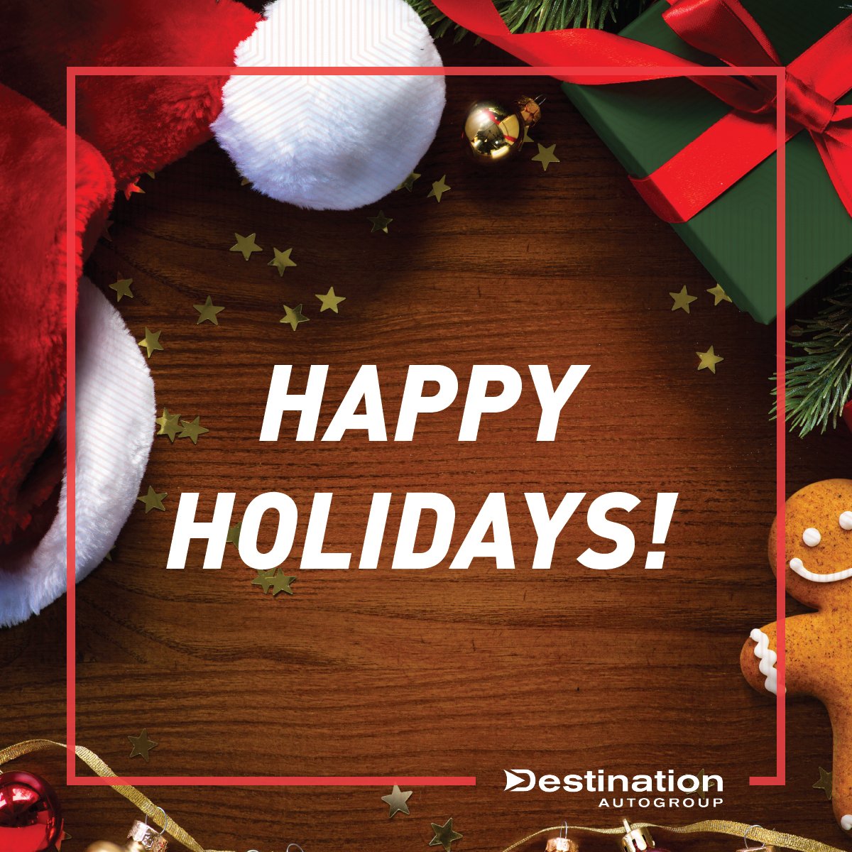 Destination_AG's tweet image. From all of us at Destination Auto Group, we wish your holiday season is filled with laughter, cheer and blessings for the New Year!

#ItsDifferentHere