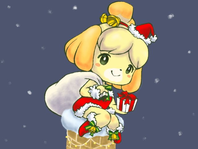 しずえ(あつ森) 「メリークリスマス 再掲 」|Alice🍄のイラスト