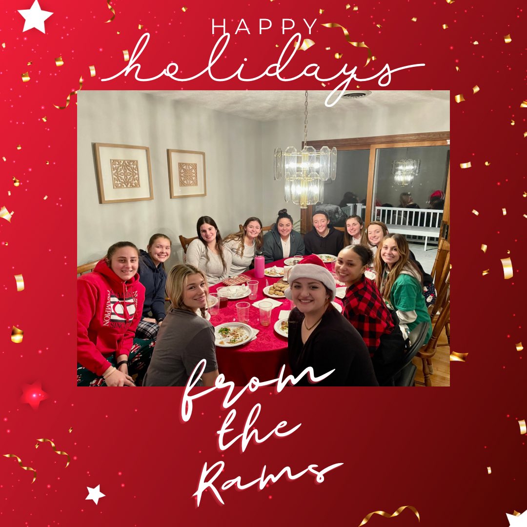 Happy Holidays from the Rams! Looking forward to a exciting 2023! #ramssoftball2023 #FRAMily