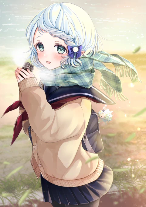 寒くて温かい帰り道𓂃 𓈒𓏸 𓋜 . * 