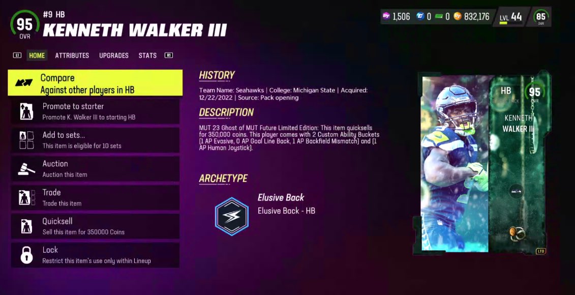 MUTCoinTeam's tweet image. Selling #Madden23 LTD Quicksells 📲 DM us or @kboytron if interested 😆 available on all consoles