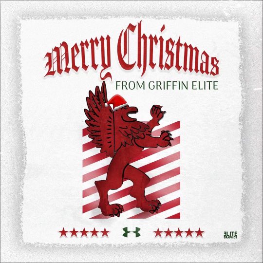 Wishing a Merry Christmas from our Griffin Elite family to you and yours! Hope everyone gets to spend the holiday surrounded by loved ones! 🔴⚪️⚫️