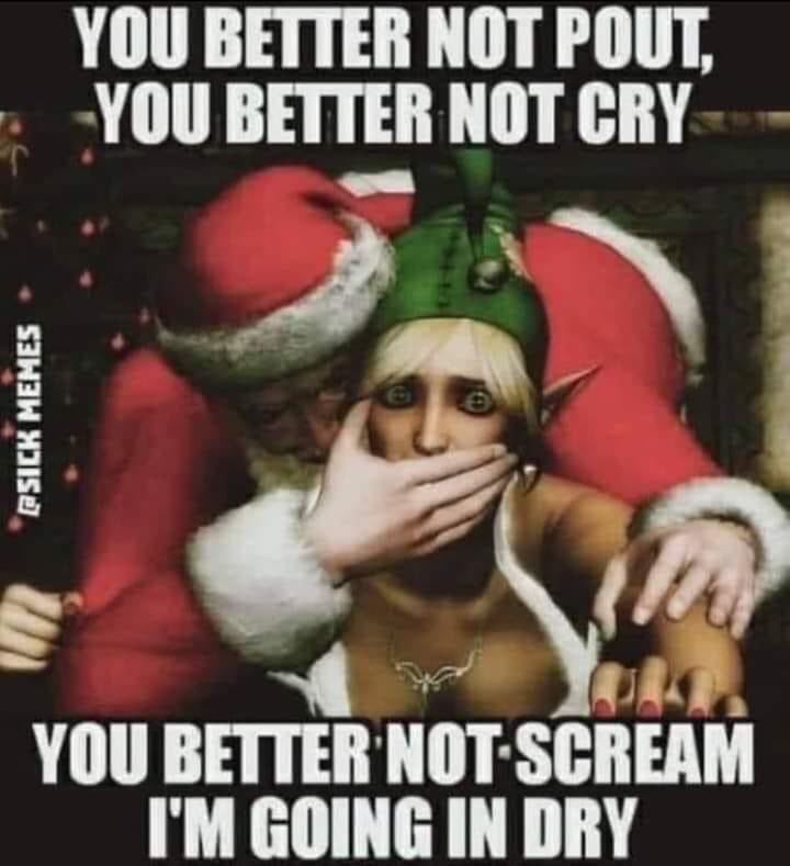 ballinluxe's tweet photo. Santa is a little aggressive these days 

#SantaClaus #thegiftthatkeepsongiving #goingindry  #funnymemes https://t.co/AFLAoqJnXU