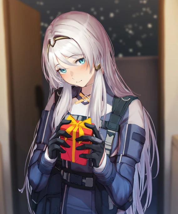 ドルフロのAN-94プレゼント届けに来てくれるan94クリスマス要素がない今年のクリスマス絵...#ドールズフロントライン#イラスト練習 