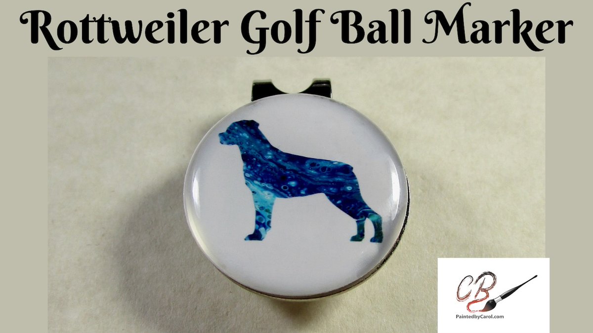 Rottweiler Lovers! Check out the cool Golf Ball Marker in out Etsy shop. ships the next business day. #Rottweiler #Golf etsy.me/3NTzrtA