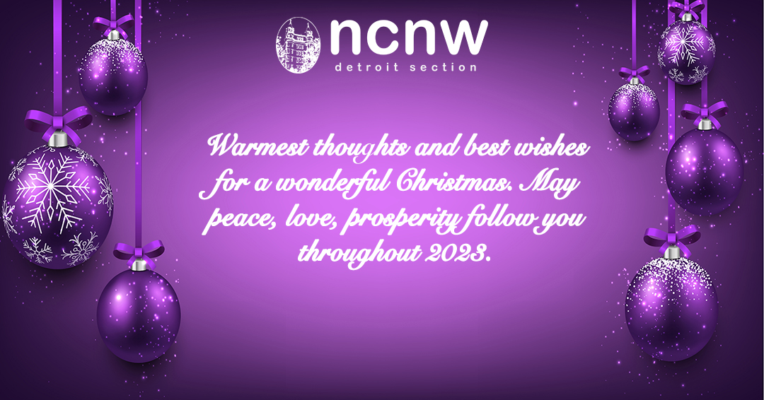 NCNWDetroit's tweet photo. "We clap hands and welcome the peace of Christmas. We beckon this good season to wait a while with us.” – Maya Angelou

Have a happy and safe holiday!

#ncnwdetroit #happyholidays #ncnwstrong #staysafe https://t.co/5u1VKpzO8C