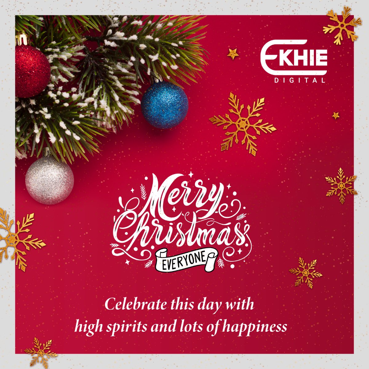 EkhieDigital's tweet photo. This Christmas fills everyone's life with laughter, good health and prosperity to cherish every moment with your loved ones. Wishing you all a Merry Christmas. 

#EkhieDigital #DigitalMarketingAgency #MerryChristmas #MerryChristmas2022 #MerryChristmasCelebration #Hyderabad https://t.co/Mh0IKMLl0T