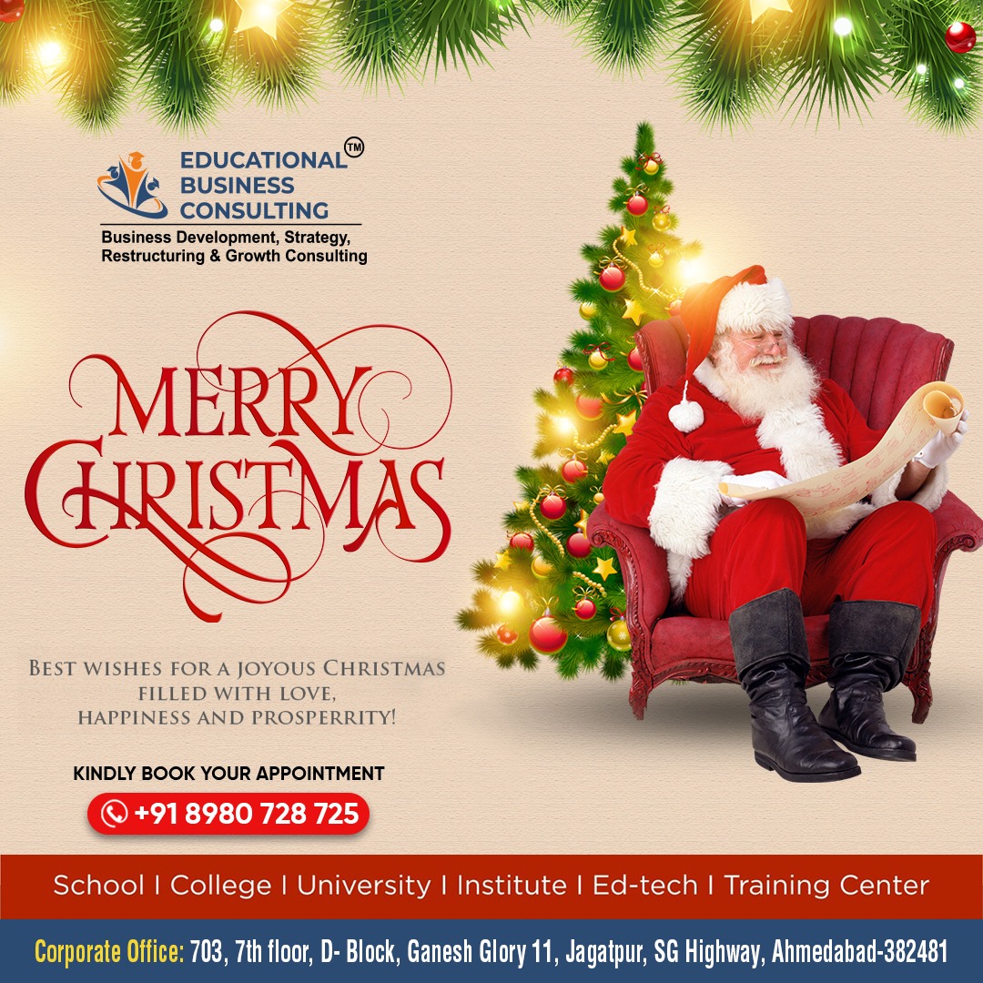 Educational Business Consulting wishes you all #MerryChristmas !!!

#Christmas #SantaClaus #Santa #MerryXmas 

#School #University #TrainingCentre #College #Institute #EdTech #Strategy #Development #Growth #EducationIndustry #CoachingInstitutes #StartUp #Restructure #Venture