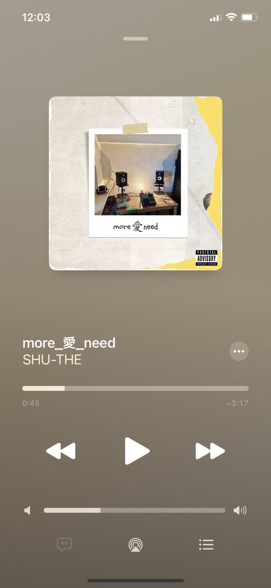 yoyoyo_kyoto's tweet photo. 現場で爆音で毎日聴いてます
そんな中クリスマスプレゼント本当にありがとうございます!!
SHU-THEの音源どんだけiPhone
食べる暇ねぇ昼飯も仕事
こんないい曲仕事進まない唯一続いた飽きっぽい俺が
SHU-THEの音源どんだけiPhone
#SHUTHE https://t.co/uWK4Vs702c