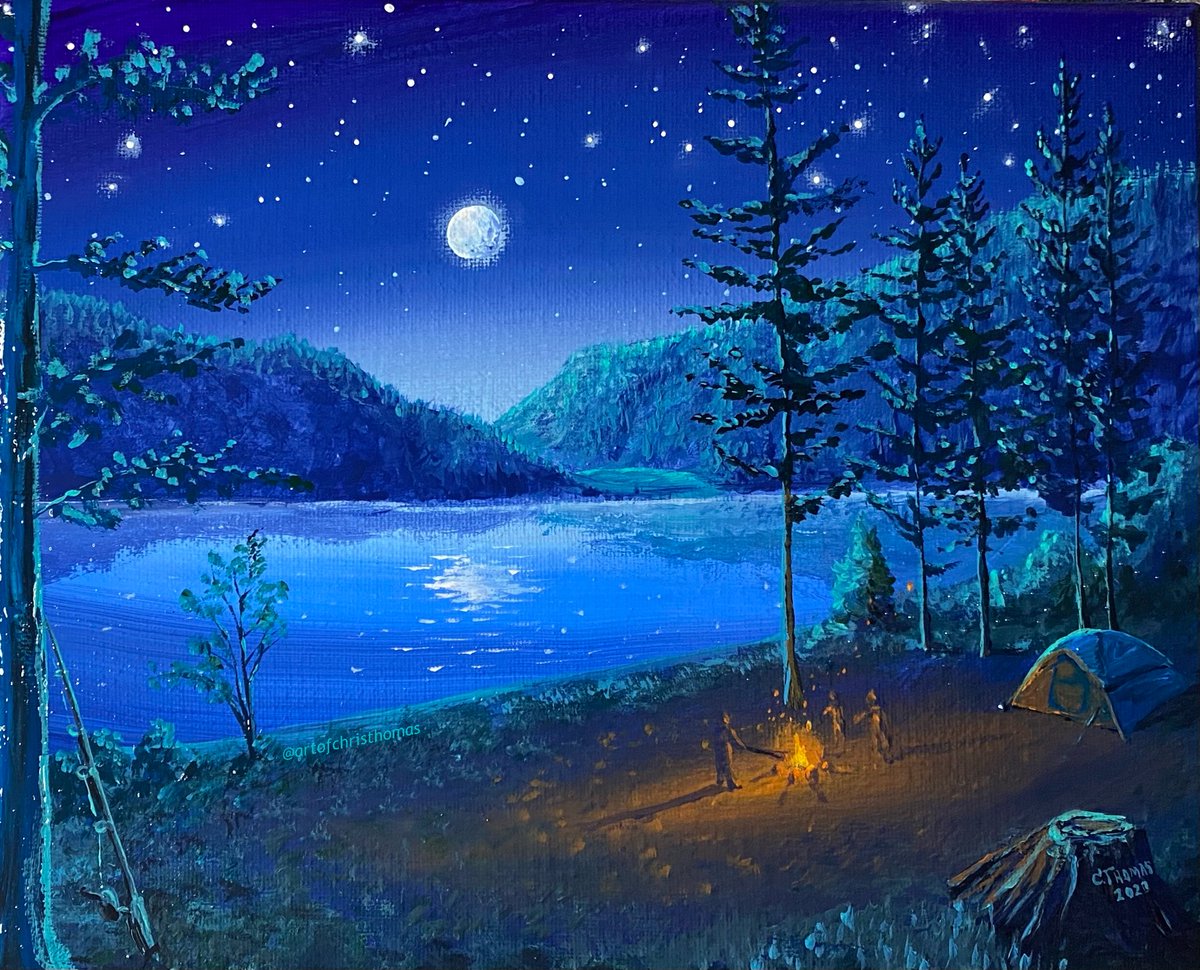 Lake Alta, acrylic 8x10” 👨‍🎨
(varnished!)