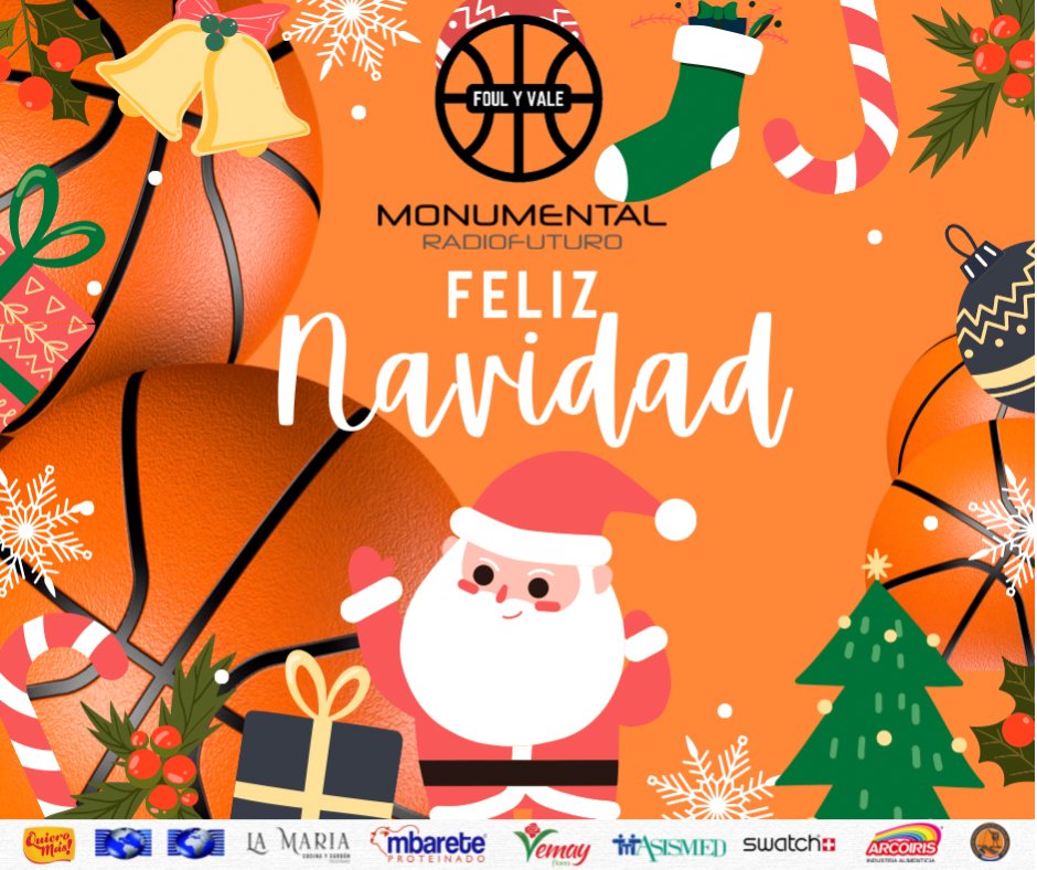 🎄🎁  El equipo de Foul y Vale de Radio <a href="/AM_1080/">Monumental AM 1080</a> les desea una muy Feliz Navidad a toda la familia del básquetbol. 🏀🎄

🙏🏻 Que el nacimiento del niño Jesús bendiga todos los hogares y llene de amor y paz. 🧡🧡🧡

#Básquet #ElLugarQueMerece #1080AM