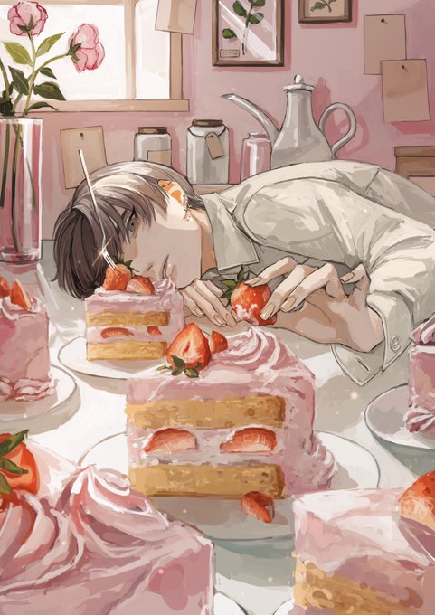 「bangs strawberry shortcake」 illustration images(Latest)｜3pages